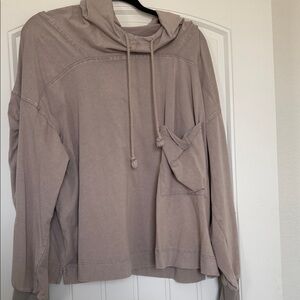 BUCKETLIST Taupe Hoodie Top
